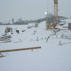 Baustopp durch Schneefall0001